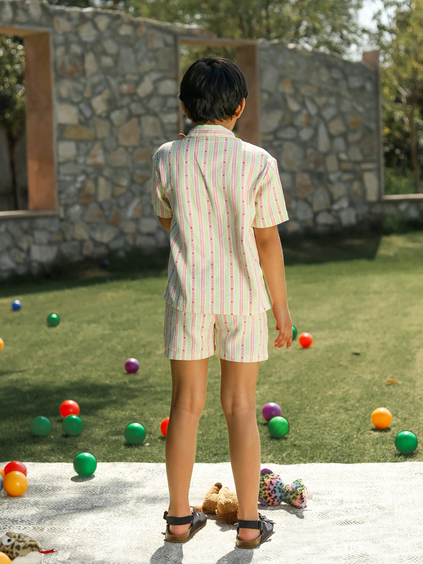 Striped Cotton Co-ord Set for Kids