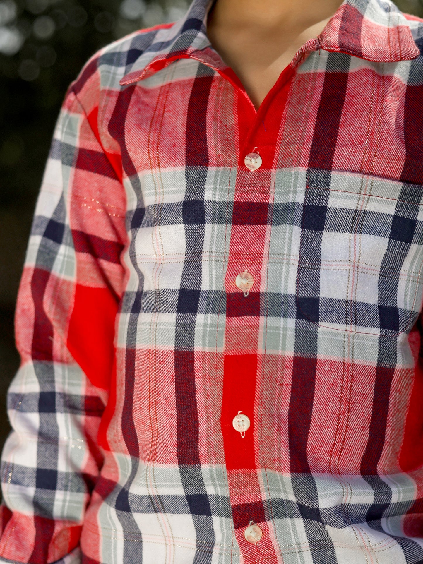 Boys' Classic Plaid Button-Down Shirt