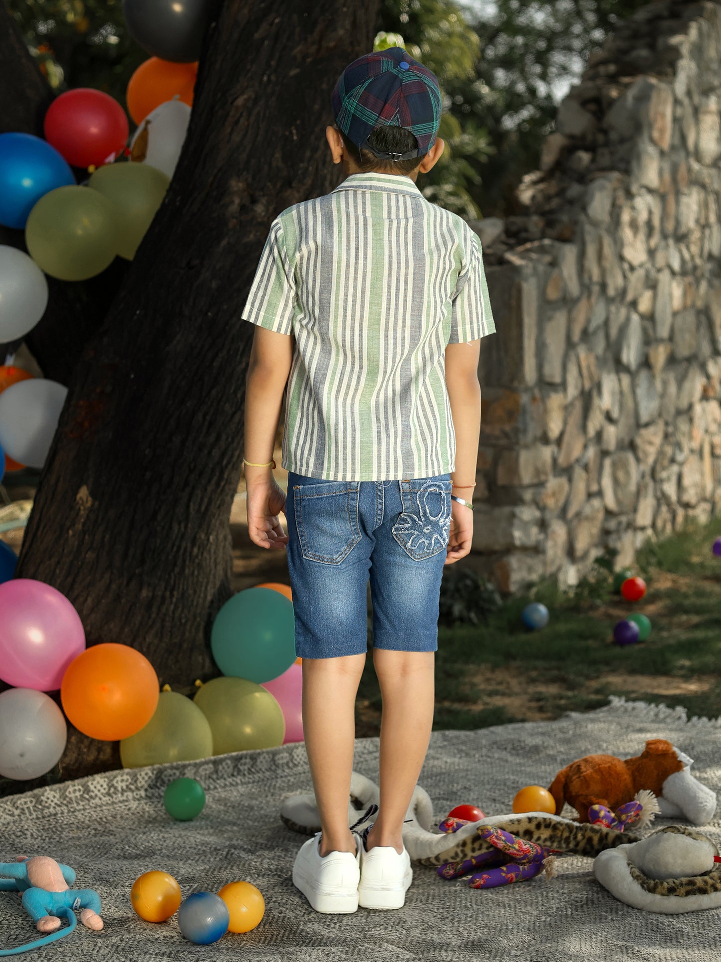Boys’ Casual Striped Cotton Shirt