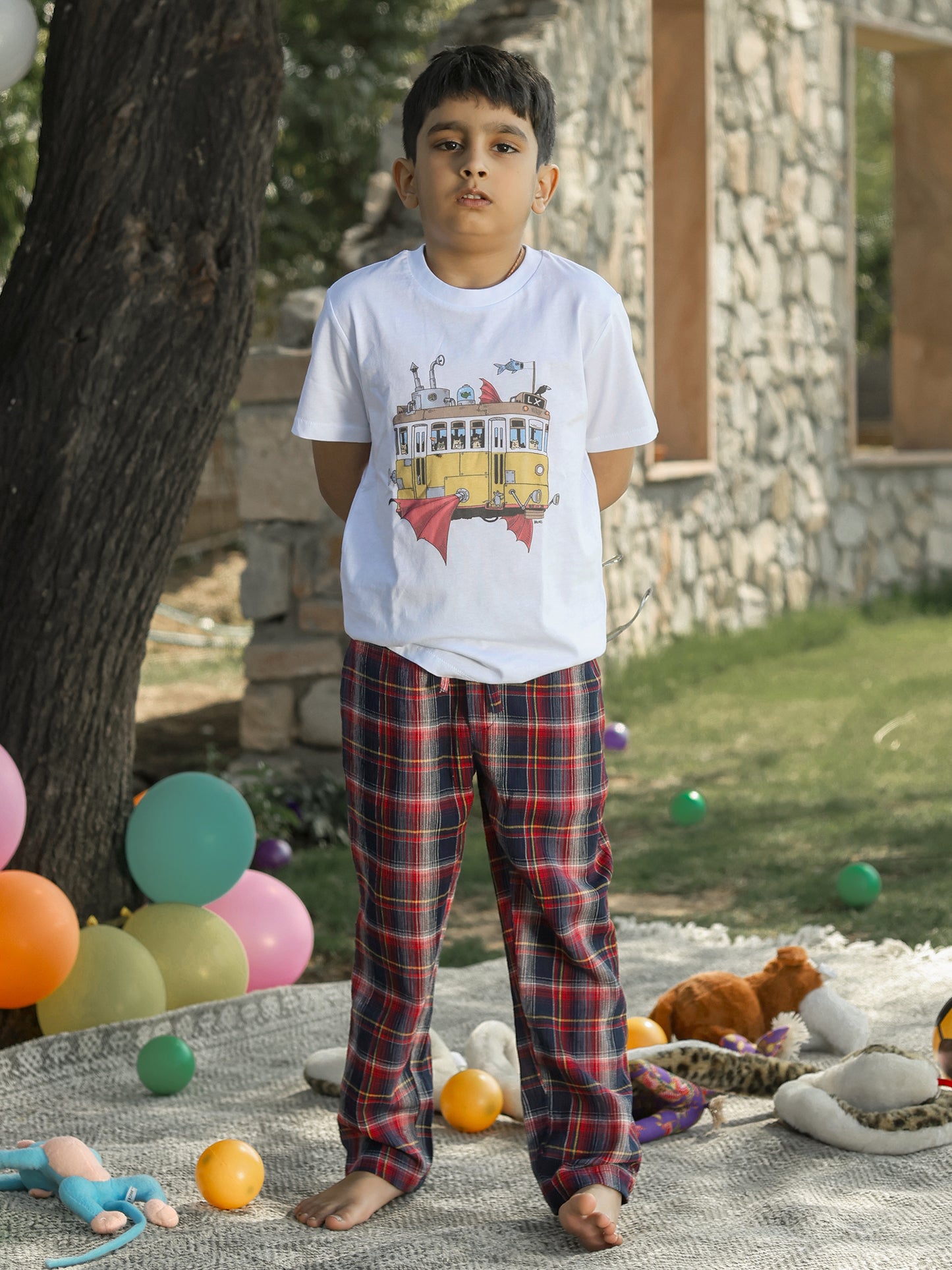 Boys' Classic Plaid Lounge Pants
