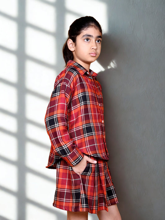 Girls' Cotton Flannel Co-ord Set