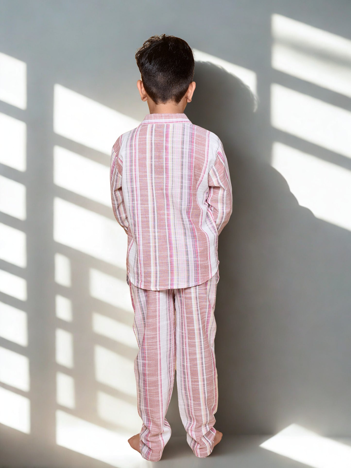 Boys' Striped Cotton Co-ord Set
