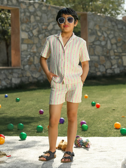 Striped Cotton Co-ord Set for Kids