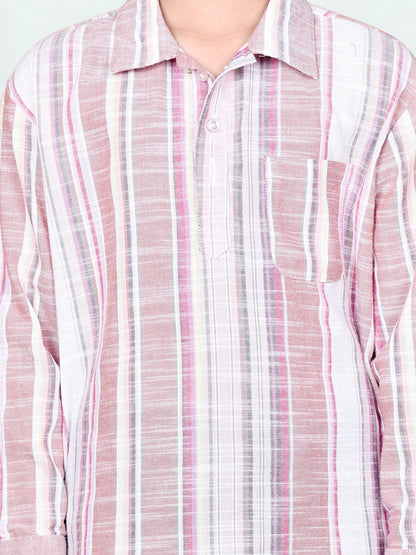 Boys' Striped Cotton Co-ord Set