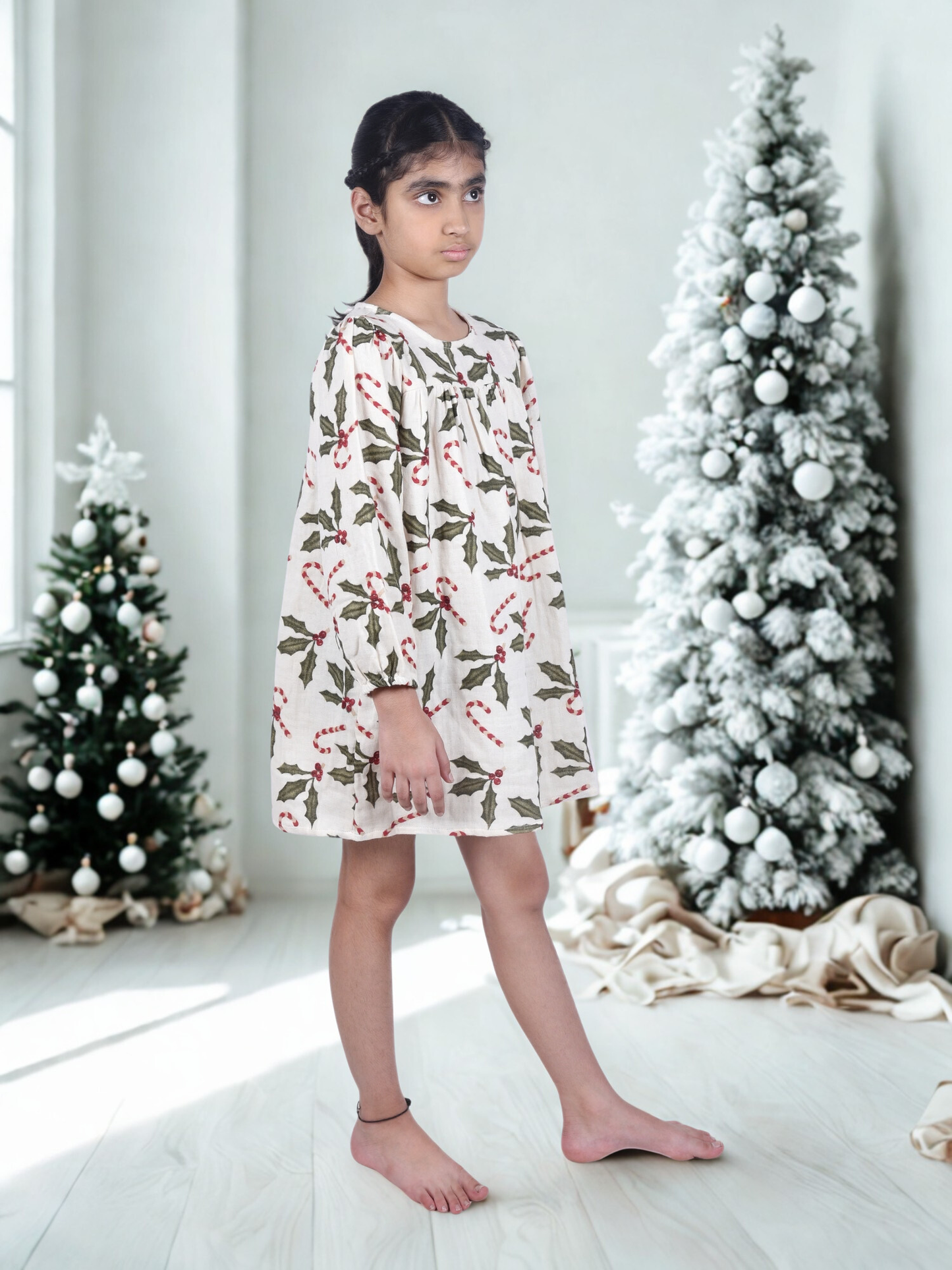 Girls' Printed Relaxed Fit Tunic Dress