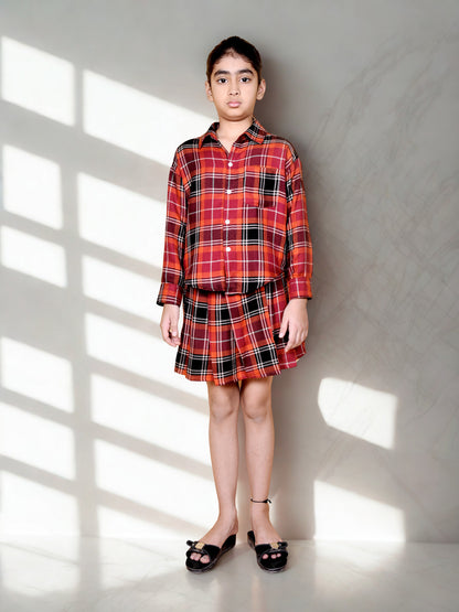 Girls' Cotton Flannel Co-ord Set